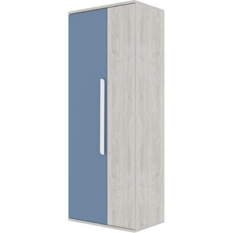 Armoire Bo0 avec 2 étagères, tringle à vêtements et poignée de (1/5)