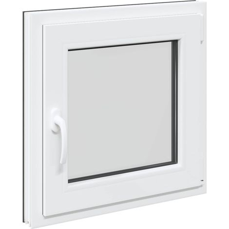 vidaXL Basement Window RISOR 60 x 60 cm PVC and Glass Anthracite