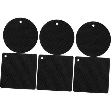 6 dessous de plat en silicone, nid d'abeille, antidérapants (1/5)