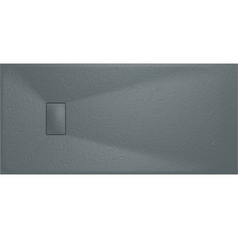 Aquariss SMC Slate Effect Shower Enclosure Tray Base 70cm Wide and Length 150cm Anthracite