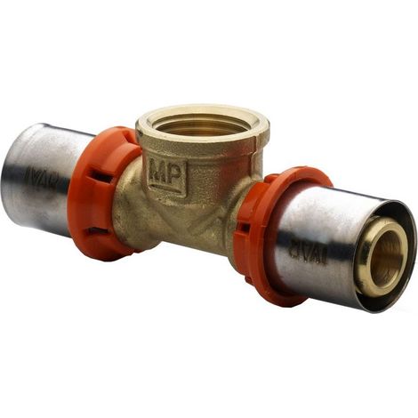 MP 5722 Tee femmina con derivazione 20/2 x 3/4" F x 20/2 512023MP - -  IVAR - -