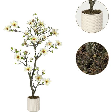 Arbre Magnolia Artificiel, Design Élégant, Entretien Minime, 150cm (1/2)