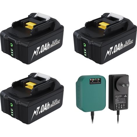 Batterie lithium-ion, 18V, capacité 7,0Ah, 3B 1C (1/2)