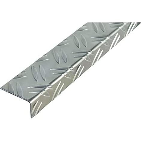 Alberts 468927 Profilo angolare tipo “mandorlato” alluminio, nudo 1000 x 65,6 x 35,5 mm (1/2)