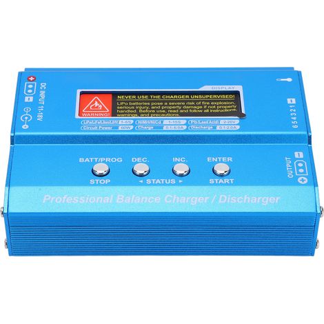 B6 V2 Smart-Ladegerät für LiPo-, LiFe- und Li-Ionen-Akkus mit Lade- und Entladefunktion, 60 W 6 A, Balancer-Ladegerät (1/5)