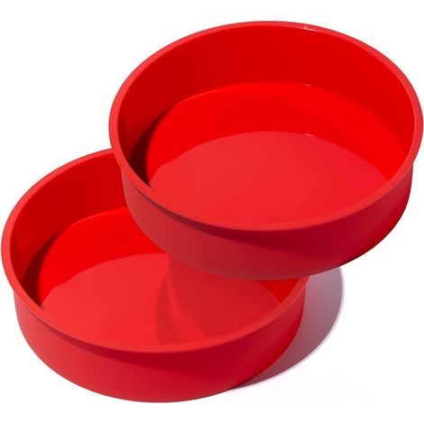 Lot de 2 moules à pudding ronds en silicone (1/5)