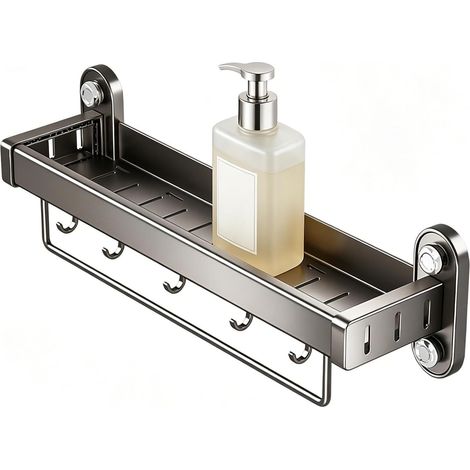 Étagère de douche murale à ventouse , porte-accessoires toilette , organisateur - pour salle bain ,