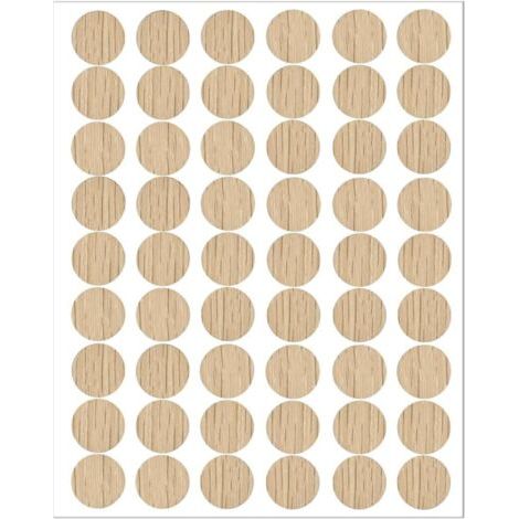 54 Pièces 21 mm Cache Trou Meuble Cache, Vis Adhesif Cache, Trou Mur Autocollants pour Armoires Murales Bureaux Réparations de Meubles