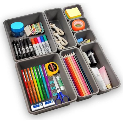 8er Set Schubladen Organizer Aufbewahrungsbox Schublade Ordnungssystem (1/5)