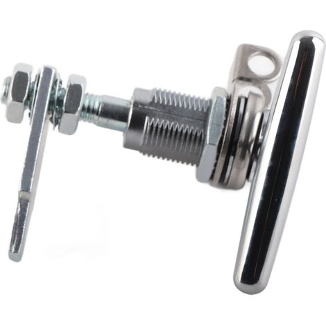 Poinignée T pliable inox verrou sécurité résistant aux chocs loqueteau pour bateau voiture yacht (1/5)