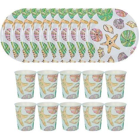 10 assiettes à gâteaux en papier (1/3)
