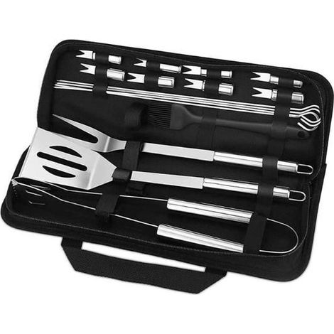 Ensemble d'Outils De Barbecue,16PCS Barbecue Ustensiles en Acier Inoxydable pour Grillade avec Boîte de (1/5)
