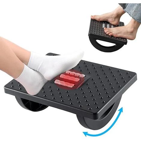 Repose-pieds sous le bureau, repose-pieds antidérapant, repose-pieds antidérapant avec fonction massage, convient aux bureaux et aux bureaux à domicile. (1/5)