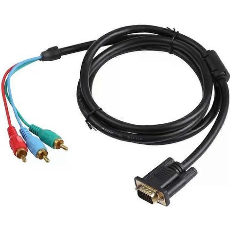 Câble VGA vers 3RCA RGB - Connecteur vidéo haute qualité de 1,5 m (1/5)