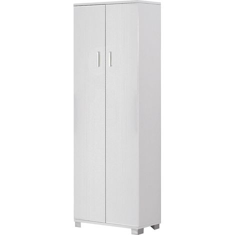Armadio 2 Ante 62x178x34 cm Bianco Fiammato (1/2)