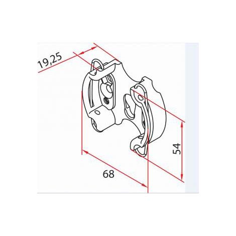 Supporto Tm2 Sup45 - Reinforced Clip Sup1Pc FAAC A45060555S (1/2)