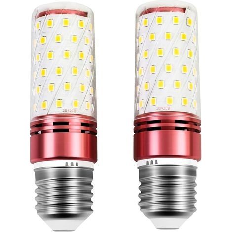 E27 12W ampoules LED, 30 105mm, 1350 lumens, ampoules de maïs filetées, 84 ampoules LED, 3000k lumière chaude, non dimmable, Groupe de 2 【Classe d'efficacité énergétique E】