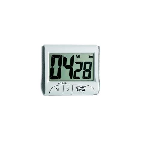 Minuteur Cuisine Magnétique - Écran LCD 3 Pouces - Alarme Sonore Puissante - Compte à Rebours 1s à 99 Min - Support Rétractable Crochet Suspension Aimant - 1 Unité (1/5)