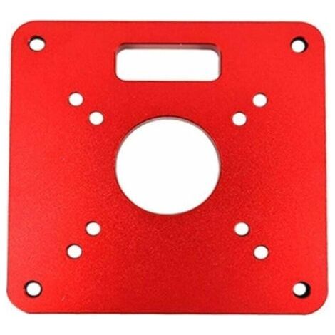 Plaque d'insertion pour table de défonceuse RT0700C, 120 x 120 x 8 mm, en aluminium, pour le travail du bois (1/5)