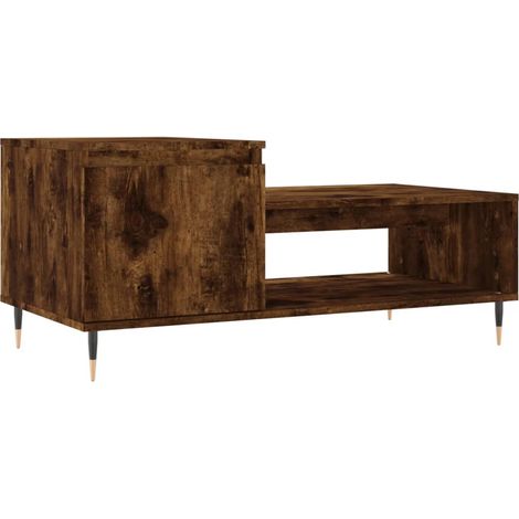 Maison Exclusive - Couchtisch Räuchereiche 100x50x45 cm Holzwerks