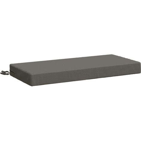 vidaXL Bench Cushion SOEST 100% Polyester Grey 60 x 40 x 8 cm (1/5)