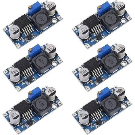 Bardusch-DC DC Convertisseur Abaisseur LM2596 Buck Converter 3,2 40V à 1,25 35V Alimentation Réglable Module 6 Piéces (1/5)