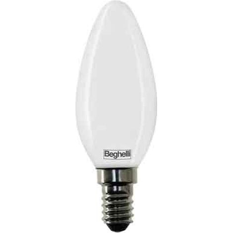 LAMPADA A LED MOD. 'OLIVA' TUTTOVETRO BEGHELLI 6W - E14 - 470Lm - 4000K