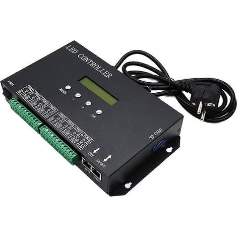 Contrôleur de ruban LED RGB 8 ports H807SA compatible avec les pixels Artnet Resolume WS2811 et WS2812 prise européenne (1/5)