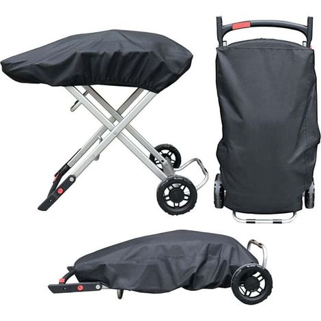 9010001 Housse de protection pour barbecue à gaz portable Weber Traveler en tissu Oxford imperméable résistant aux intempéries (1/4)