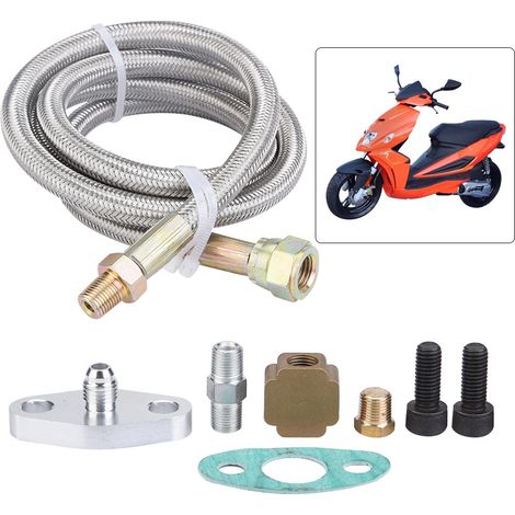 Kit de Retour d'Huile Turbo 36 Pouces avec Ligne de Drainage pour T3 T4 T3/T4 - Kit Complet (1/5)