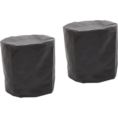 Lot De 2 Housses De Pour Table D'extérieur Noires Pour Table À Thé Petite Taille Pour Meubles De Jardin (1/5)