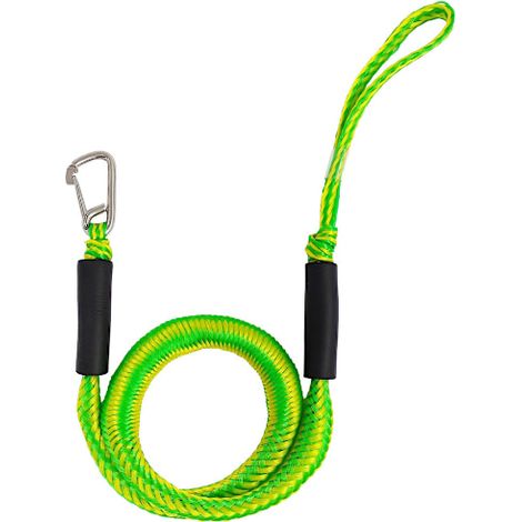 Lot de 2 amarres élastiques avec crochet, corde d'amarrage, accessoires pour bateaux, pontons, jet-skis, Sea-Doo WaveRunner, kayaks (1/4)