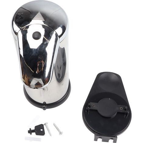 Distributeur automatique de savon liquide 500ml, à piles, sans contact, pour salle de bains et cuisine, en acier inoxydable (1/2)