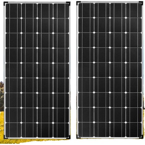 Panneau Solaire, Monocristallin, Haute Efficacité, 2x120w (1/2)