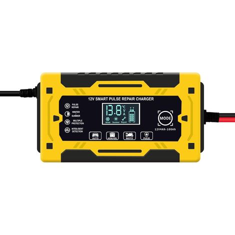 Chargeur de Batterie de Voiture - Chargeur de Voiture 12 V 6 A, Chargeur Automobile Chargeur de Batterie Intelligent 12 V Flotteur de Maintien de Batterie de Chargeur de Voiture Portable (1/5)
