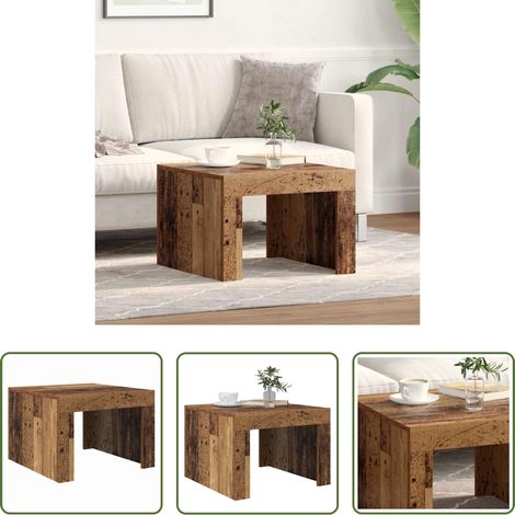 Table basse bois d'ingénierie - Table basse Bois ancien 50 x 50 x 35 cm Bois d'ingénierie (1/5)