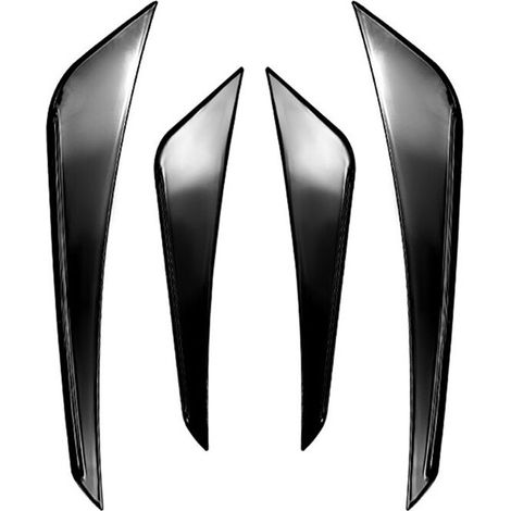 Spoiler anteriore, splitter esterno e profilo aerodinamico per paraurti per BMW Serie 1 F20/F21 M Sport (modelli 2015-2019), nero lucido. (1/3)