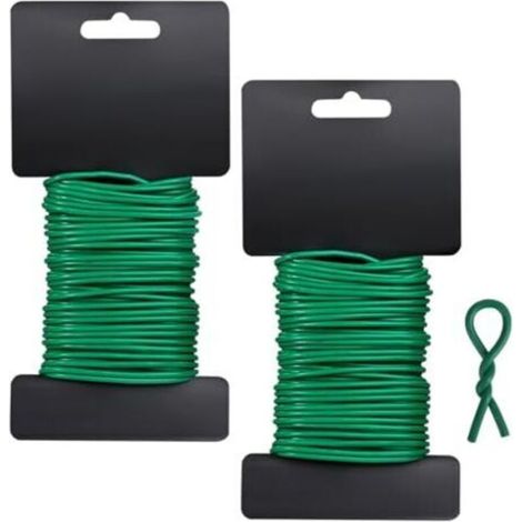 Liens torsadés pour plantes grimpantes - 2,5 mm - 10 m - Souple et réutilisable - Pour plantes grimpantes, plantes d'intérieur et d'extérieur (1/5)