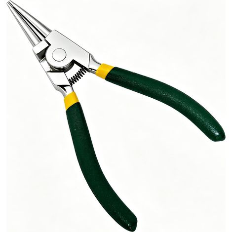 Pince Circlips 150mm, Extérieur Droite, Anti-Rouille, Grip Antidérapant, Taille de Tête : 1,78 mm. (1/5)