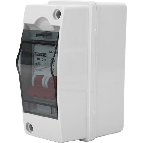 Disjoncteur DC étanche 2P 50A IP65 pour panneaux solaires photovoltaïques 1000V (1/5)