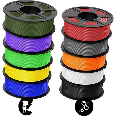 Filamento per stampante 3D, materiale PLA, facile da stampare, PLA 10MIX02 (1/2)