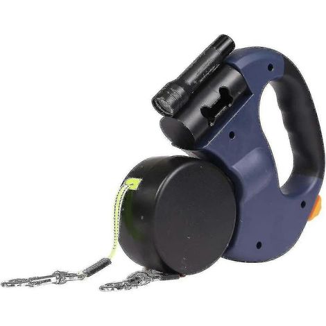 Laisse double rétractable pour 2 chiens (1/2)