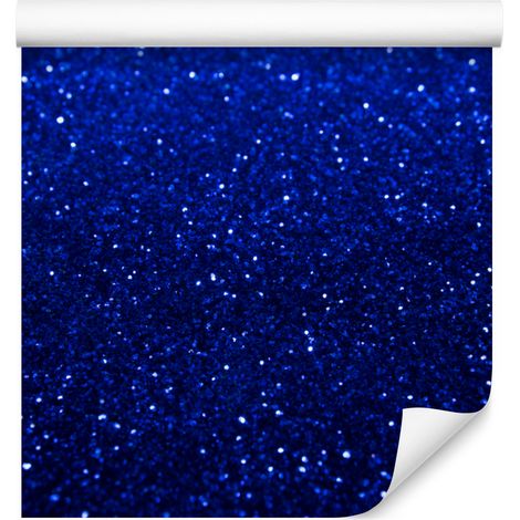Papier peint bleu marine à paillettes pour salon et chambre 50x1000 cm (1/5)