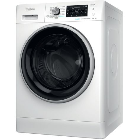 Whirlpool FreshCare FFWDD 107436 BSV IT lavadora-secadora Independiente Carga frontal Blanco