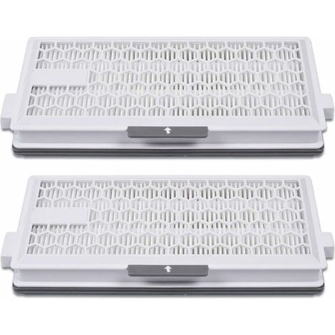 Lot de 2 filtres HEPA Airclean Plus 50 pour aspirateurs Miele – Filtration jusqu'à 0,3 micron – Compatible Complete C3, C2, S4, S5, S6, S8 - S8340 (1/5)