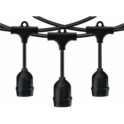LUCI P/GAZEBO OMBRELLONE 10 M C/10 PORTALAM NERO (1/4)