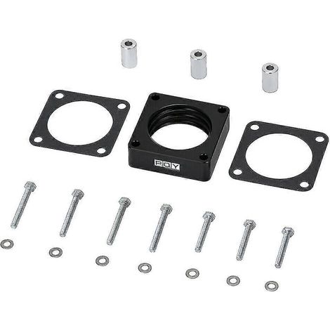 Joints d'entretoise de corps de papillon noirs, adaptateurs pour moteurs TJ, YJ, LJ et XJ 2.5L et 4.0L, noir (1/5)