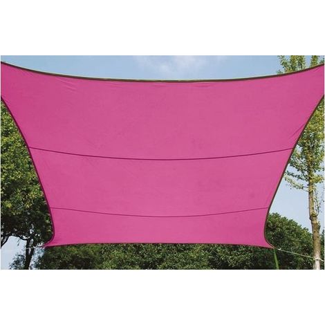 Voile solaire - carr, - 3 6 x 3 6 m -  couleur: fuchsia