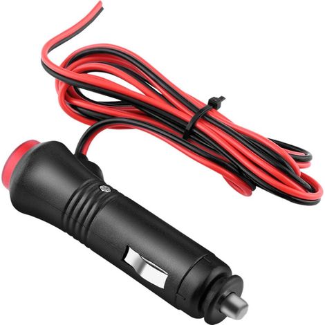 Zigarettenanzünderbuchse, 12V-24V-Zigarettenanzünderstecker-Adapter mit Kontrollleuchte und Schalterknopf, 12V-Zigarettenanzünderbuchse + 12V-Zigarettenanzünderstecker + Zigarettenanzünderstecker (1/5)