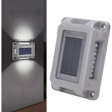 Wasserdichte LED-Solar-Bodeneinbauleuchte mit Linse, weißes Licht (1/5)